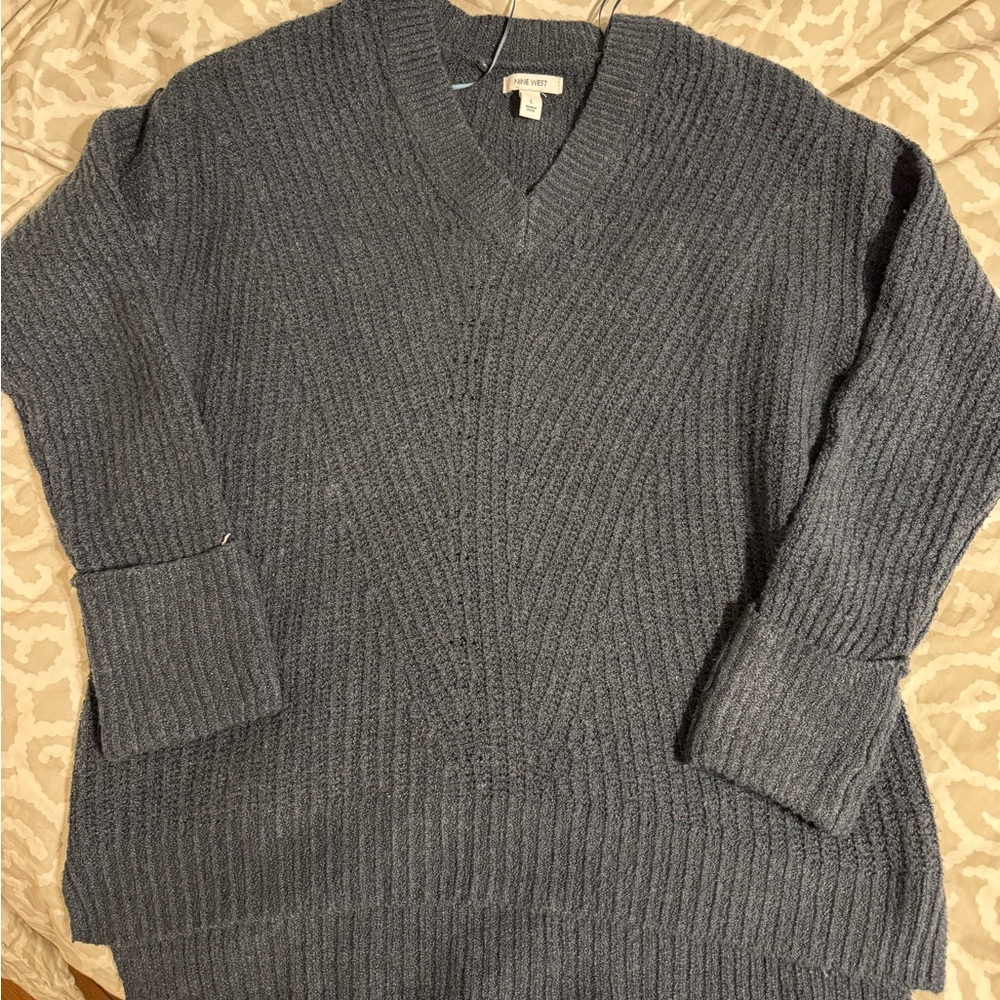 Nine West blue Knit Sweater